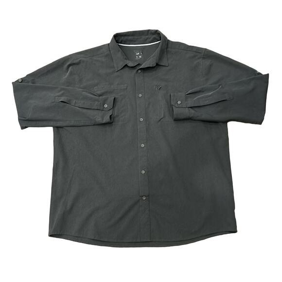 Mountain Hardwear Men's Breathable Long Sleeve Shirt Charcoal Gray Size XL - Picture 1 of 6